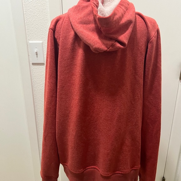 Bridge & Burn XL Red Heather Full Zip Hoodie Sweatshirt - Picture 4 of 6